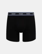 HUGO Боксерки мъжки от памук с еластан BOXER BR PLANET DES 3 броя черни 50545674