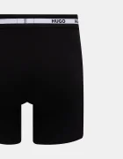 HUGO Боксерки мъжки от памук с еластан BOXER BR PLANET DES 3 броя черни 50545674