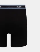 HUGO Боксерки мъжки от памук с еластан BOXER BR PLANET DES 3 броя черни 50545674