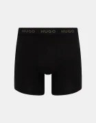 HUGO боксерки мъжки от памук с еластан BOXERBR TRIPLET PACK 3 броя черни 50532613