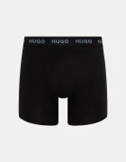 HUGO боксерки мъжки от памук с еластан BOXERBR TRIPLET PACK 3 броя черни 50532613