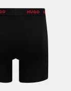 HUGO боксерки мъжки от памук с еластан BOXERBR TRIPLET PACK 3 броя черни 50532613