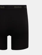HUGO боксерки мъжки от памук с еластан BOXERBR TRIPLET PACK 3 броя черни 50532613