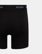 HUGO боксерки мъжки от памук с еластан BOXERBR TRIPLET PACK 3 броя черни 50532613