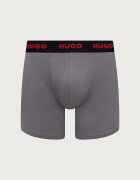 HUGO боксерки мъжки от памук с еластан BOXERBR TRIPLET PACK 3 броя сиви 50532613