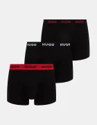 HUGO боксерки мъжки от памук с еластан TRUNK TRIPLET PACK 3 броя черни 50532611