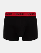 HUGO боксерки мъжки от памук с еластан TRUNK TRIPLET PACK 3 броя черни 50532611