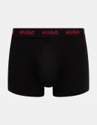 HUGO боксерки мъжки от памук с еластан TRUNK TRIPLET PACK 3 броя черни 50532611