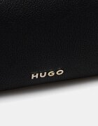 HUGO чанта тип хобо дамска от имитация на кожа Brielle_Hobo черна 50568013