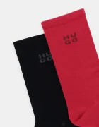 HUGO Чорапи (2 чифта) 2P RS UNI LOGO CC W в черно 50549831