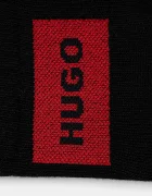 HUGO Чорапи (3 чифта) 3P SH RIB LABEL CC в черно 50541597
