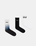 HUGO Чорапи 3P QS RIB RISING CC (3 чифта) в черно 50553223