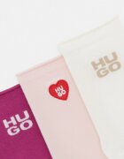 HUGO чорапи дамски 3P SH HEART CC W 3 броя розови 50570082