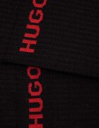 HUGO чорапи мъжки с памук 6P QS RIB LOGO CC 6 броя черни 50510187