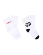 HUGO чорапи за деца 2 броя бели G01319