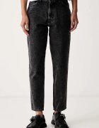 HUGO дънки mom fit дамски Garlene сиви 50571255