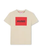 HUGO Детска памучна тениска