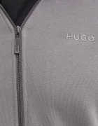 HUGO Домашен суичър от памук в сиво с апликация 50520493