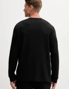 HUGO домашна блуза с дълги ръкави мъжка с памук Austin LS Shirt черна 50532022