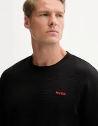 HUGO домашна блуза с дълги ръкави мъжка с памук Austin LS Shirt черна 50532022