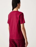 HUGO домашна тениска дамска от памук с еластан ID T-SHIRT червена 50555634