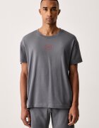 HUGO домашна тениска мъжка с памук Laze T-Shirt сива 50525236