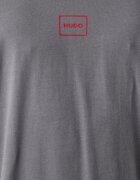 HUGO домашна тениска мъжка с памук Laze T-Shirt сива 50525236