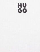 HUGO къс топ дамски с памук Delanor бял 50512000