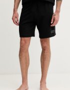 HUGO късо долнище на пижама мъжко от памук SPRAY_SHORTS черно 50559719