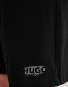 HUGO късо долнище на пижама мъжко от памук SPRAY_SHORTS черно 50559719