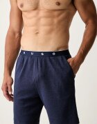 HUGO късо долнище на пижама мъжко с памук AZURI SHORTS тъмносиньо 50566128