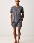 HUGO късо долнище на пижама мъжко с памук Laze Shorts CW сиво 50525247