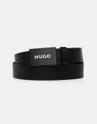 HUGO колан мъжки от кожа Gilao-Z_Sz35 черен 50536879