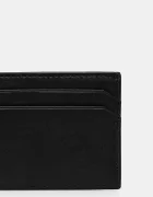 HUGO Кожен калъф за карти Tibby_N_S Cardcase в черно 50546145