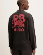 HUGO Памучна блуза с дълги ръкави Doverlo_RB