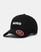 HUGO Памучна шапка с козирка Jude