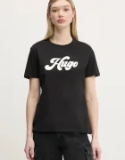 HUGO Памучна тениска