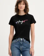 HUGO Памучна тениска Deloris_3