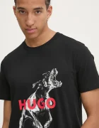 HUGO Памучна тениска Deyladec