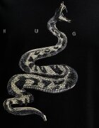 HUGO Памучна тениска Discorb в черно с принт 50557672