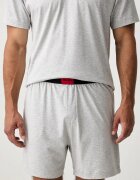 HUGO пижама от две части мъжка GALAXY SHORT SET сива 50559742