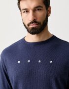 HUGO пижама с къси ръкави мъжка с памук AZURI T-SHIRT тъмносиня 50566148
