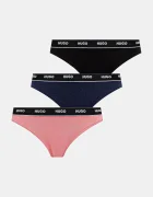 HUGO Прашки (3 чифта) TRIPLET THONG STRIPE