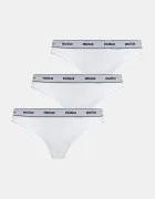 HUGO Прашки (3 чифта) TRIPLET THONG STRIPE