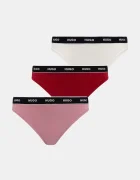 HUGO Прашки (3 чифта) TRIPLET THONG STRIPE