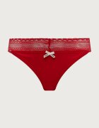 HUGO прашки дамски от памук с еластан TRIPLET LACE STRING 3 броя многоцветни 50557221