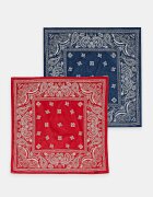 HUGO шалче мъжко от памук 2Bandana_pack_M синьо 50561669