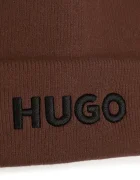 HUGO шапка бийни за деца кафява G01315