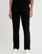 HUGO спортен панталон дамски с модал SIGNATURE_PANT черен с висока талия 50556808