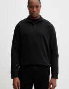 HUGO Суичър ATLAS HALF ZIP мъжки в черно с принт 50557016